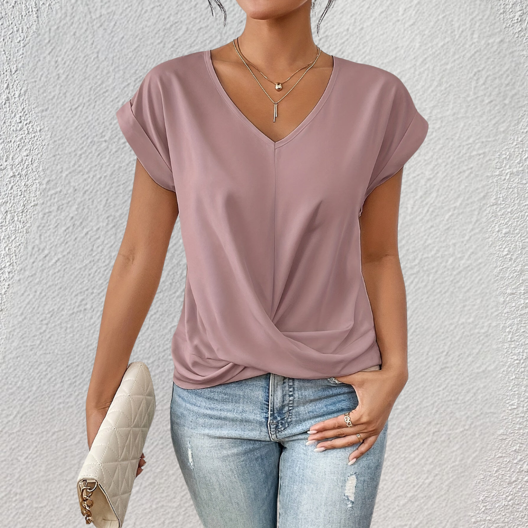 Diane | Damen V-Ausschnitt Bluse