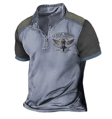 Benno | Herren Polohemd Classic Rider mit Print