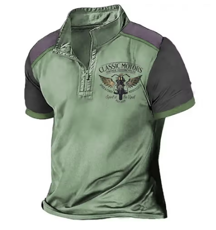Benno | Herren Polohemd Classic Rider mit Print