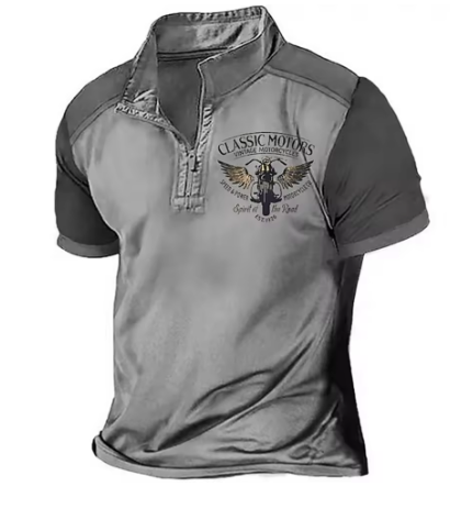 Benno | Herren Polohemd Classic Rider mit Print