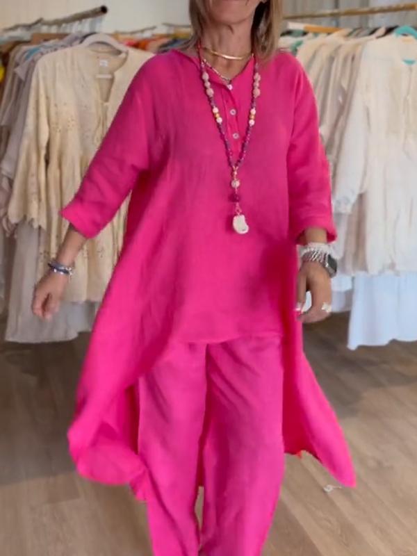 Malina | Zweiteiler mit Tunika und weiter Hose für Frauen