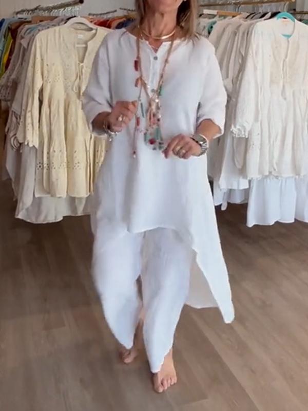 Malina | Zweiteiler mit Tunika und weiter Hose für Frauen