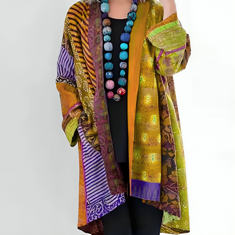 Yasmina | Damen Boho Strickjacke