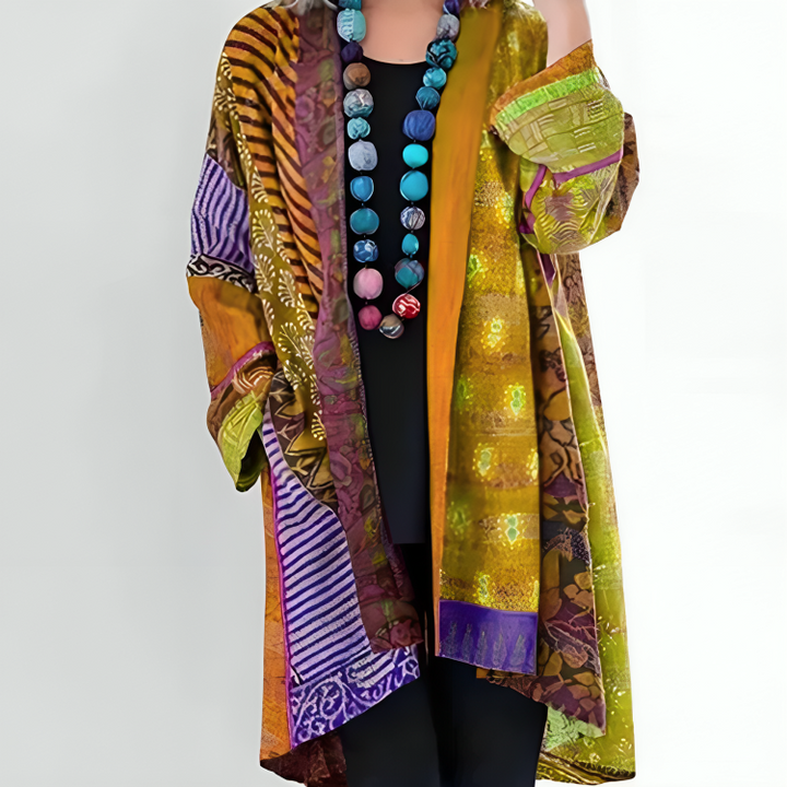 Yasmina | Damen Boho Strickjacke