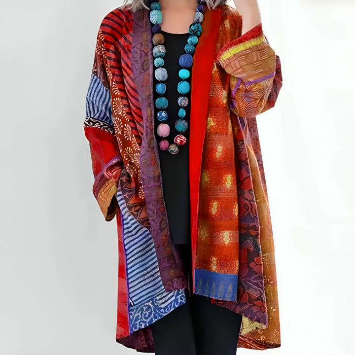 Yasmina | Damen Boho Strickjacke