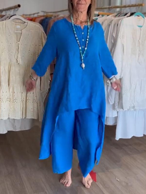 Malina | Zweiteiler mit Tunika und weiter Hose für Frauen