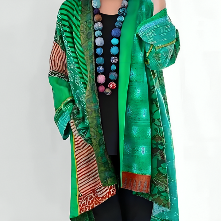 Yasmina | Damen Boho Strickjacke