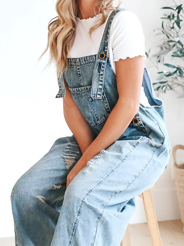 Pia | Denim Jumpsuit Damen Baggy Jeans Overall