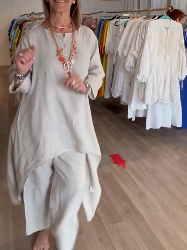 Malina | Zweiteiler mit Tunika und weiter Hose für Frauen