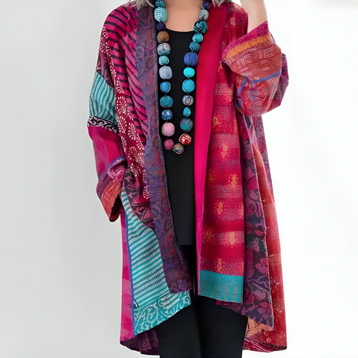 Yasmina | Damen Boho Strickjacke