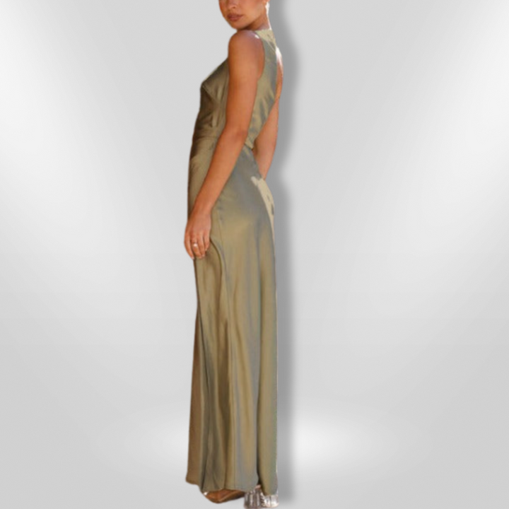 Leandra | Elegantes One-Shoulder-Abendkleid mit Beinschlitz für Frauen