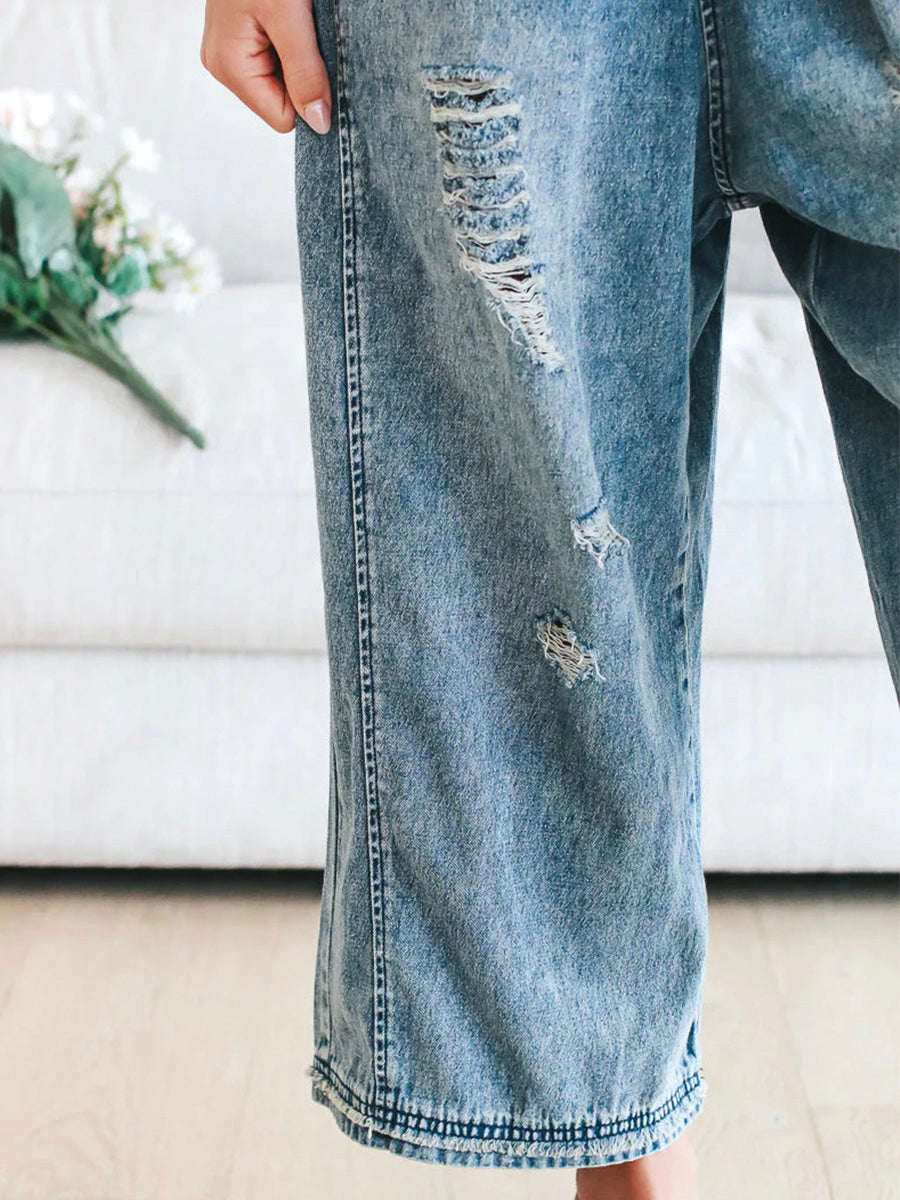Pia | Denim Jumpsuit Damen Baggy Jeans Overall