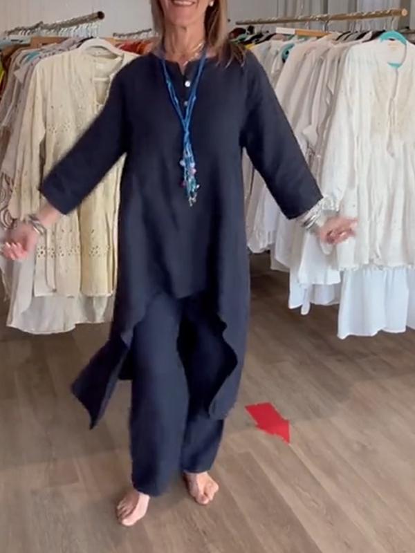 Malina | Zweiteiler mit Tunika und weiter Hose für Frauen