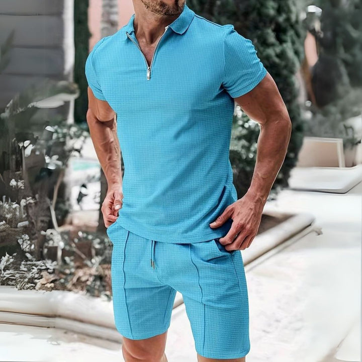 Levi | Herren Zweiteiler Sommer Set Muskel Shirt mit Shorts