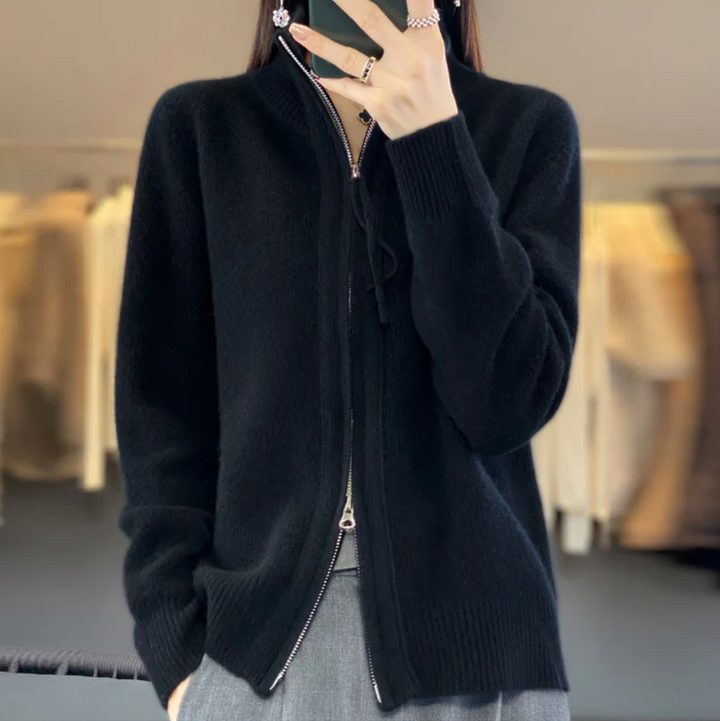 CHEZKA | GEMÜTLICHER WOLL-KASCHMIR-CARDIGAN