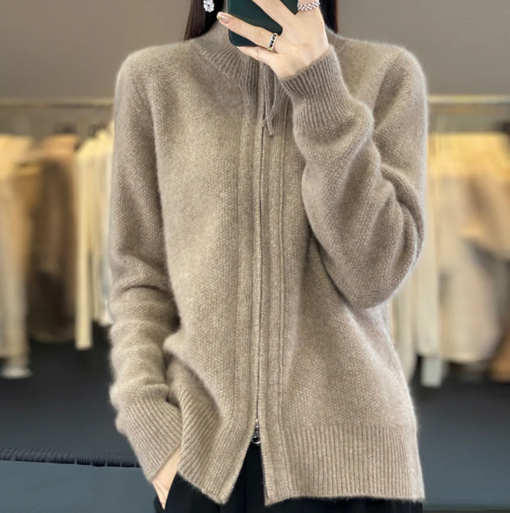 CHEZKA | GEMÜTLICHER WOLL-KASCHMIR-CARDIGAN