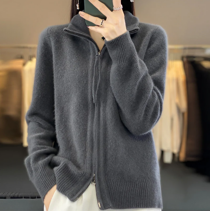 CHEZKA | GEMÜTLICHER WOLL-KASCHMIR-CARDIGAN
