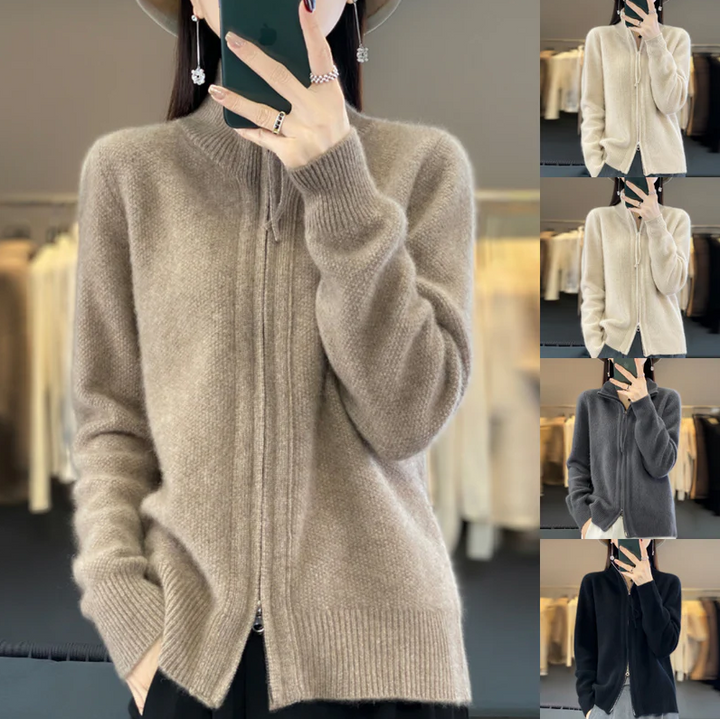 CHEZKA | GEMÜTLICHER WOLL-KASCHMIR-CARDIGAN