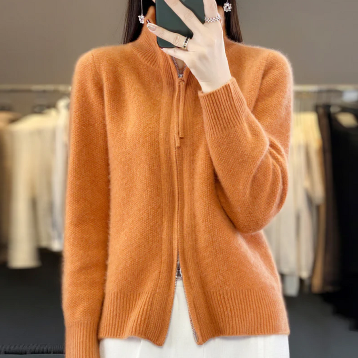 CHEZKA | GEMÜTLICHER WOLL-KASCHMIR-CARDIGAN