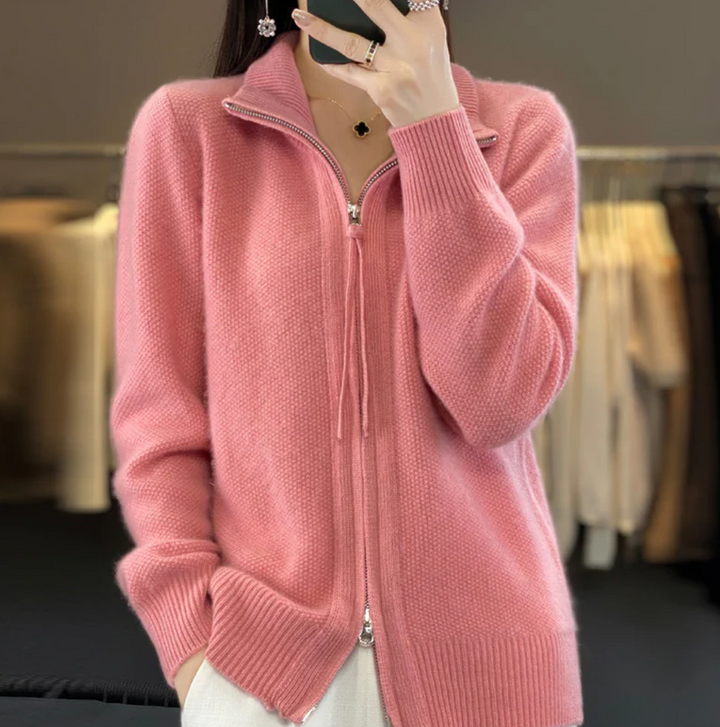 CHEZKA | GEMÜTLICHER WOLL-KASCHMIR-CARDIGAN