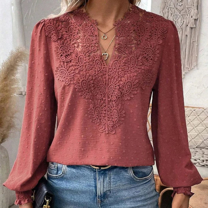 Carla | Damen Spitzenbluse