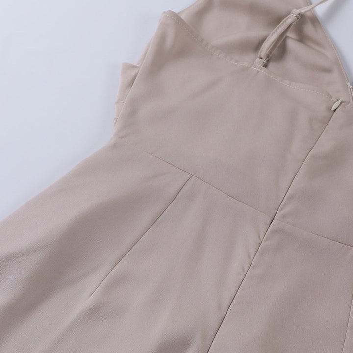 Isabelle | Damen Maxikleid Elegant mit Schlitz und V-Ausschnitt