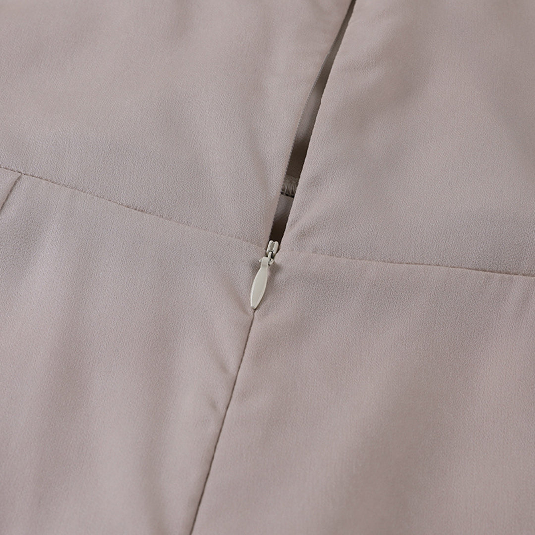 Isabelle | Damen Maxikleid Elegant mit Schlitz und V-Ausschnitt