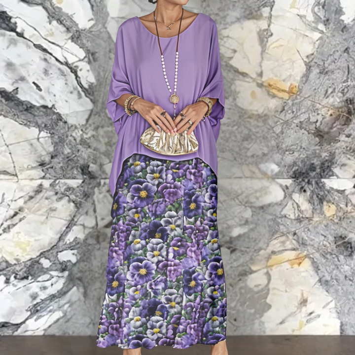 Shiela | Damen Maxikleid Oversized mit Volants