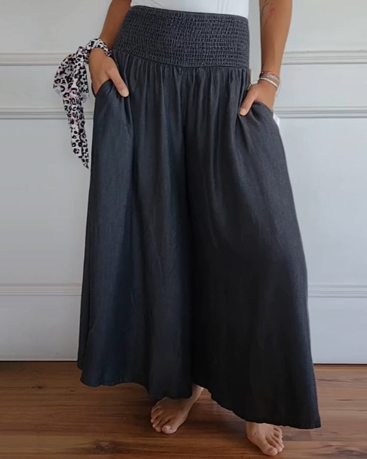 Wanda | Damen Maxirock Elegant & Weit Geschnitten
