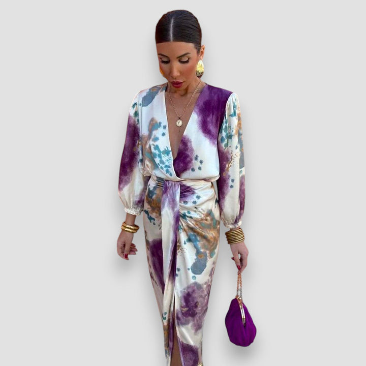 Soraya | Damen Zweiteiler Elegant Satiniert & Tailliert