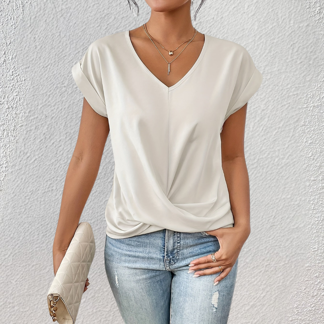 Diane | Damen V-Ausschnitt Bluse