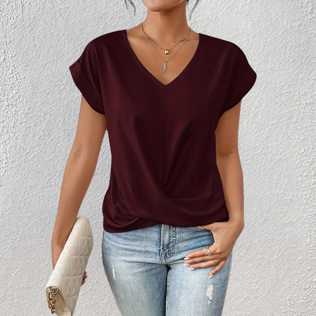 Diane | Damen V-Ausschnitt Bluse