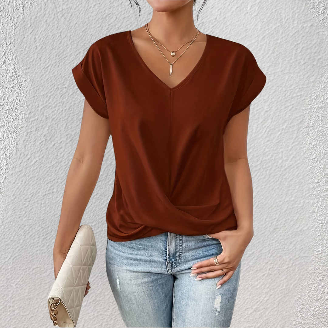 Diane | Damen V-Ausschnitt Bluse