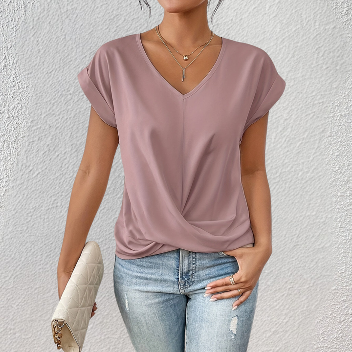 Diane | Damen V-Ausschnitt Bluse