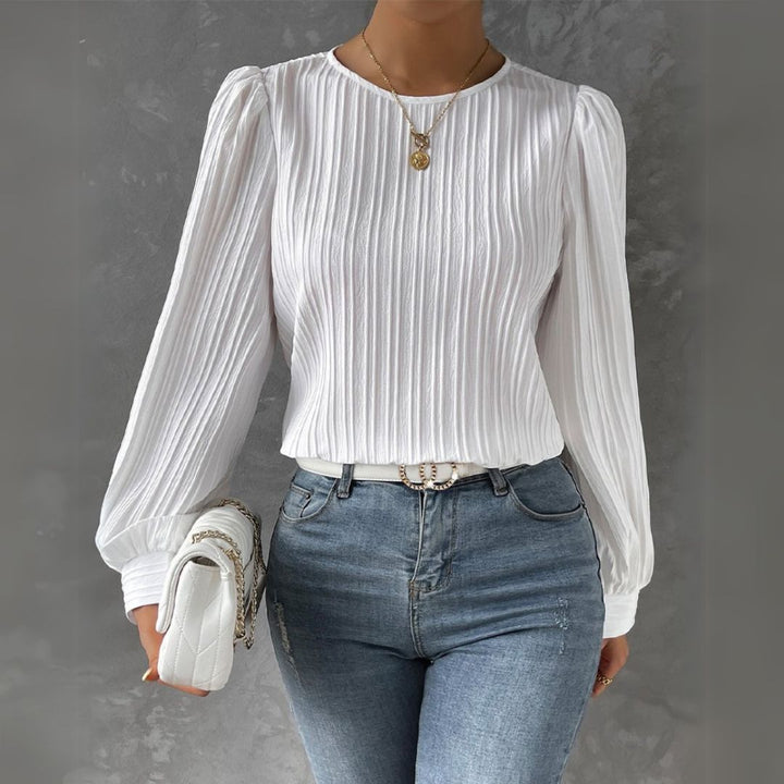 Elodie | Damen Bluse Elegant mit Puffärmeln