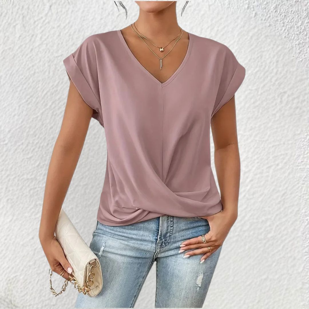 Inge | Damen V-Ausschnitt Bluse