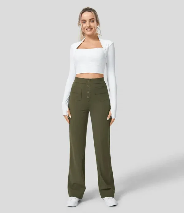 LENA | HOCHTAILLIERTE ELASTISCHE HOSE