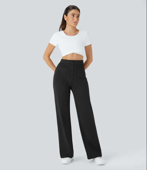 LENA | HOCHTAILLIERTE ELASTISCHE HOSE