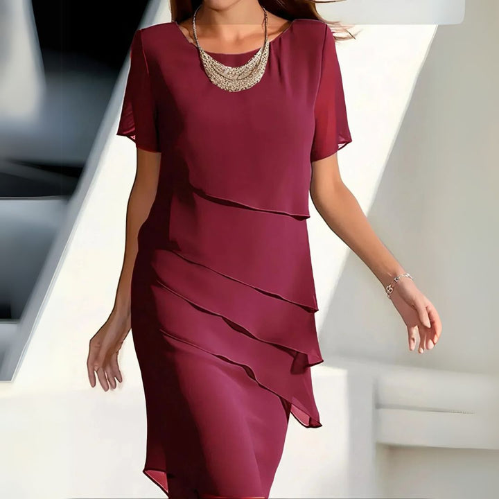 Jasmina | Elegantes Lagenlook Midikleid