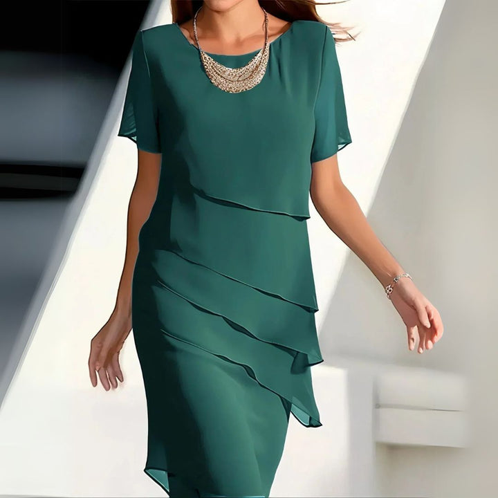 Jasmina | Elegantes Lagenlook Midikleid