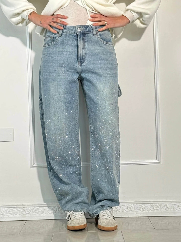 Briana | Trendige Wide-Leg-Jeans aus Denim