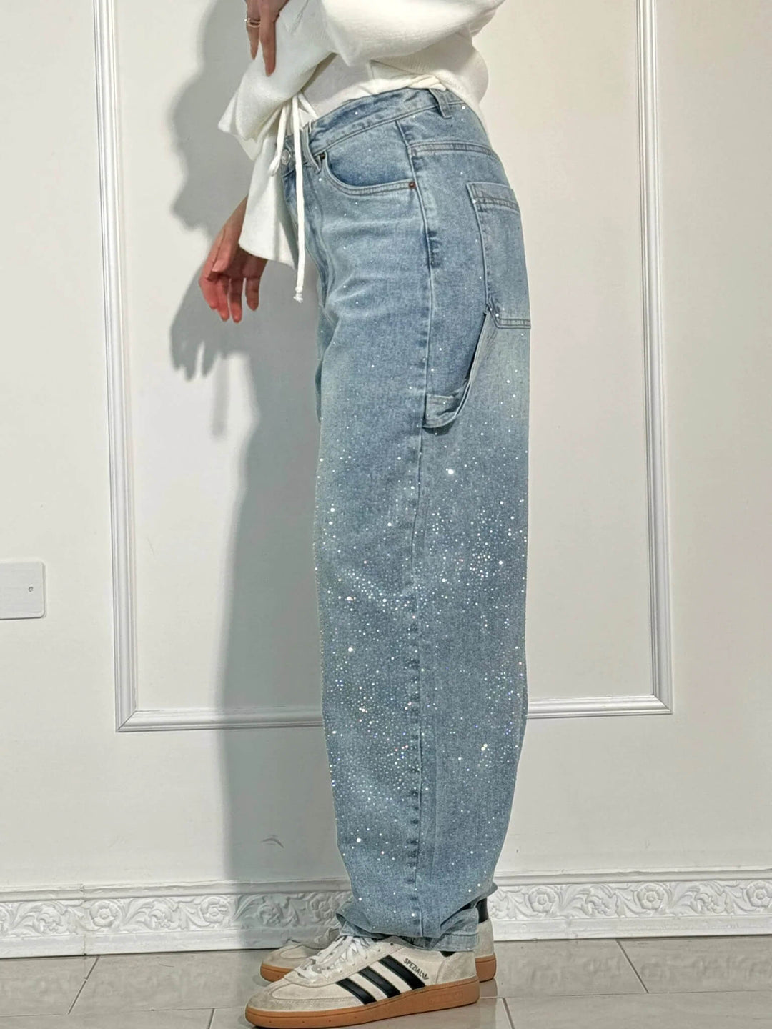Briana | Trendige Wide-Leg-Jeans aus Denim