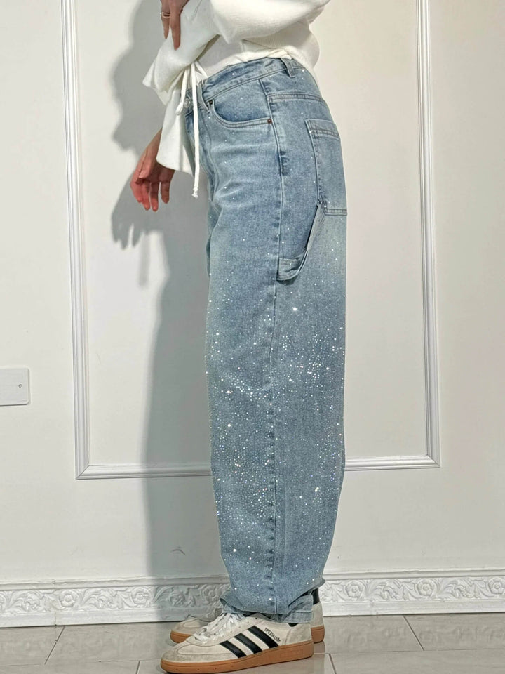 Briana | Trendige Wide-Leg-Jeans aus Denim