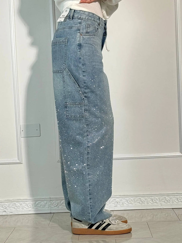 Briana | Trendige Wide-Leg-Jeans aus Denim