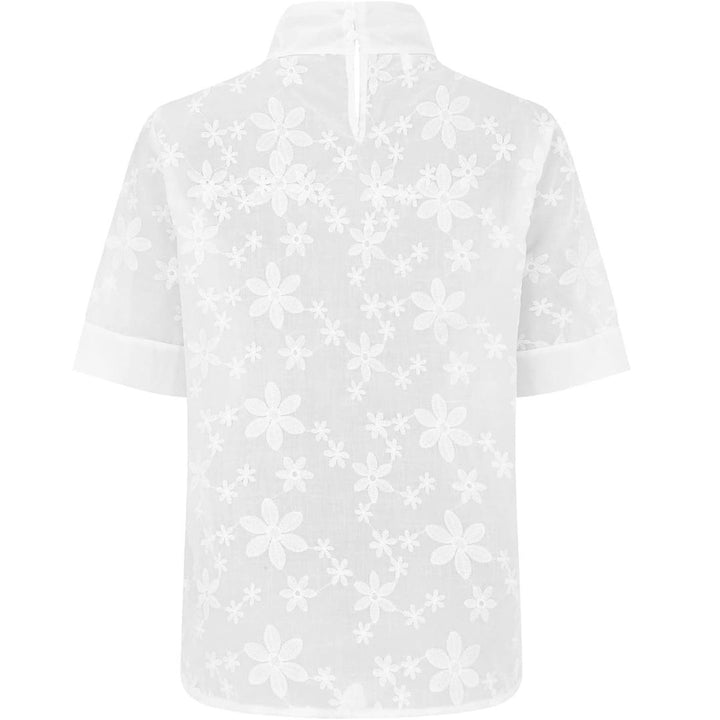 Lily | Strukturierte Bluse mit floraler Prägung für Frauen