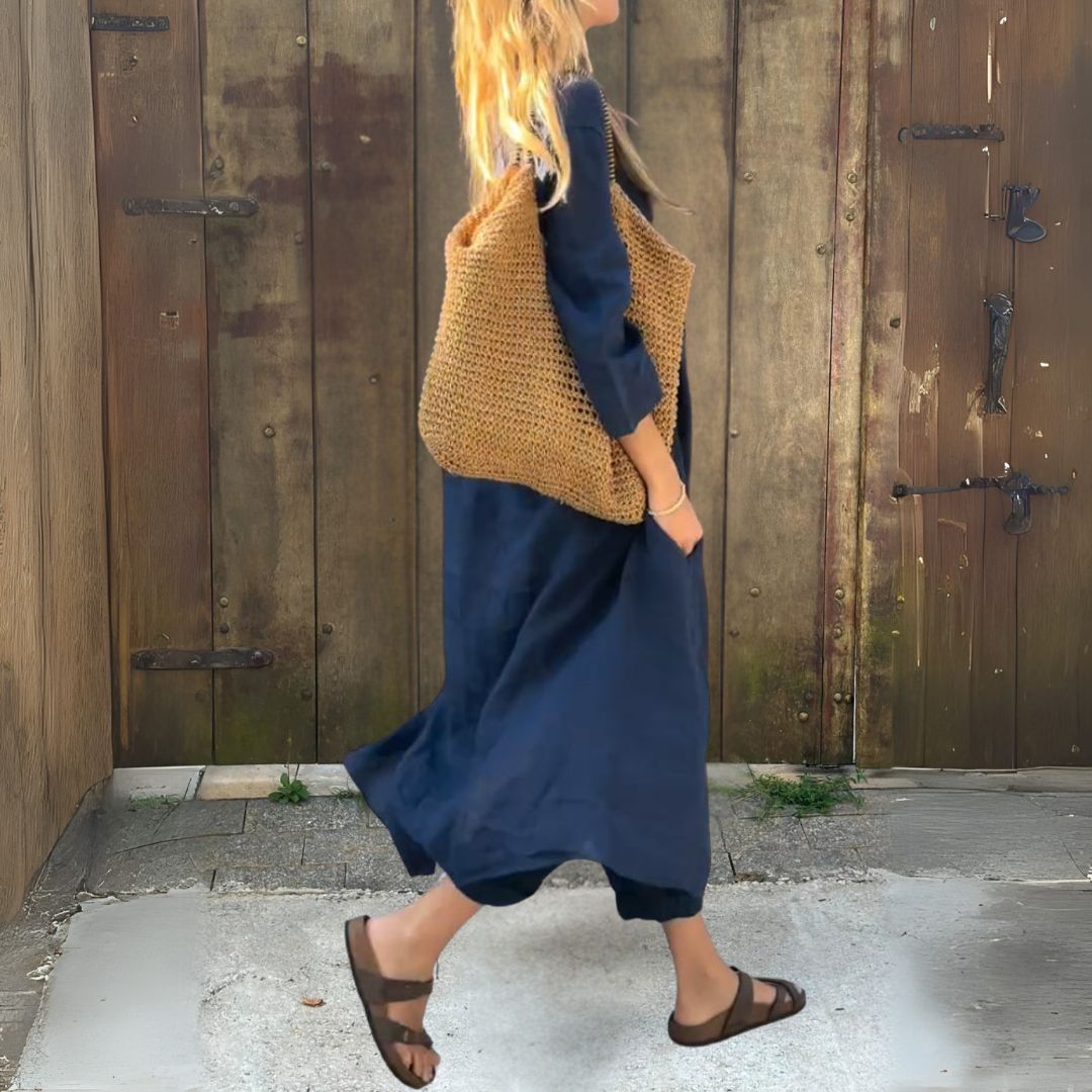 Milana | Luftiges Zweiteiler-Set mit langer Tunika und Hose für Frauen