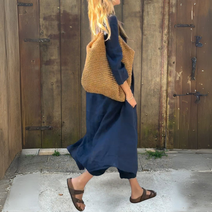 Milana | Luftiges Zweiteiler-Set mit langer Tunika und Hose für Frauen