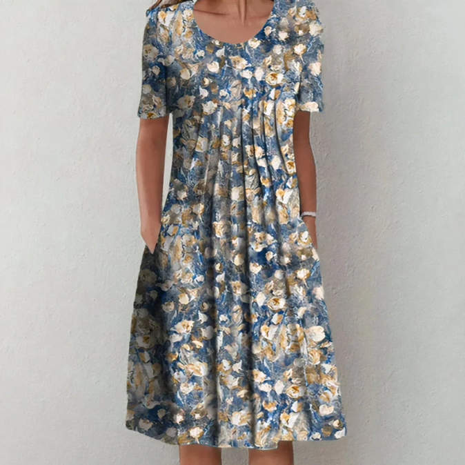 NICOLINA | FLIEßENDES BLUMENKLEID