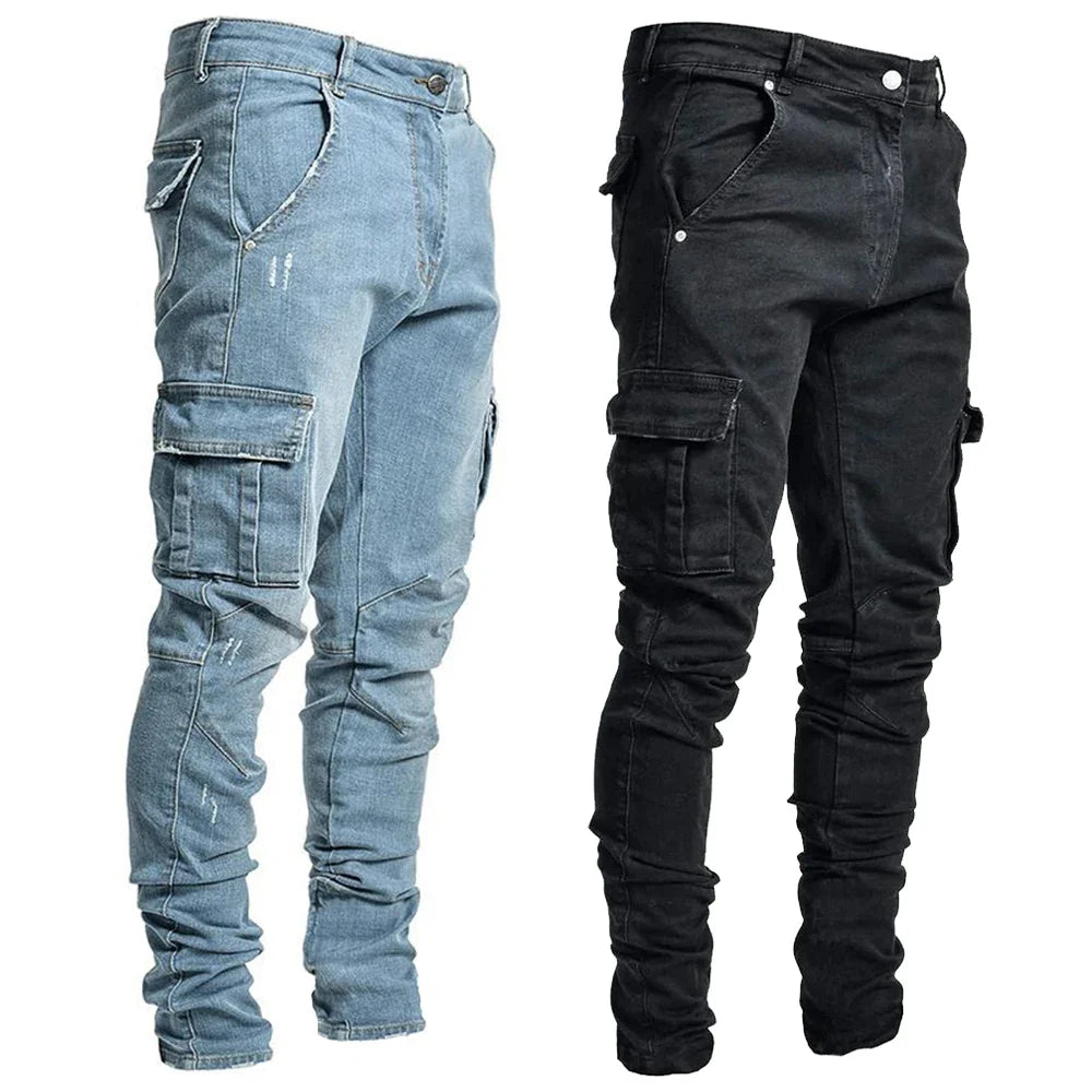 Rick | Herren Cargo Jeans im Slim Fit