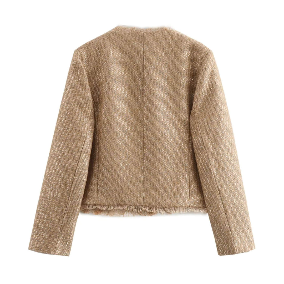 Ursula | Damen Tweed Jacke Kurz Elegant Frühling